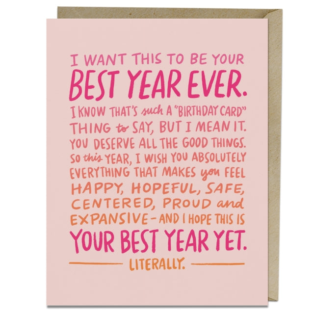 Book cover of: 6 Pack Em & Friends Best Year Ever Card