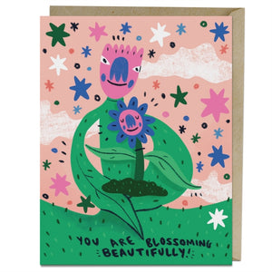6 Pack Barry Lee for Em & Friends Blossoming Beautifully Encouragement Card