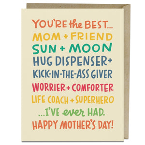 6 Pack Em & Friends Best Mom I’ve Ever Had Card