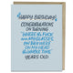 Book cover of: 6-Pack Em & Friends Where Are My Glasses Years Old Birthday Cards