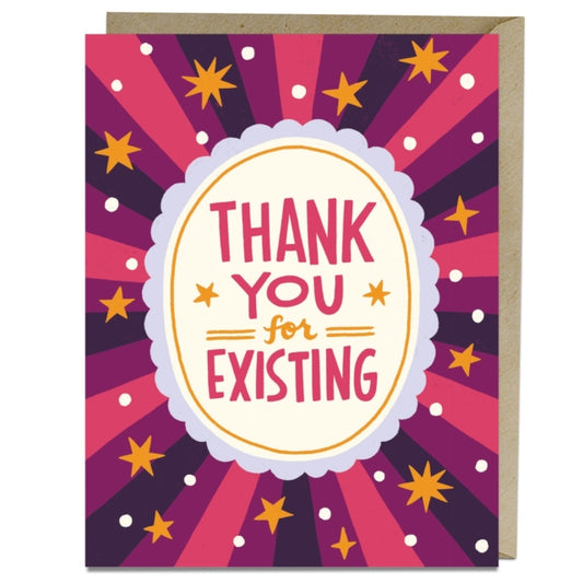 Book cover of: 6-Pack Em & Friends Thank You for Existing Thank You Cards