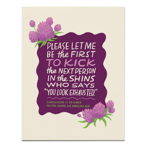 Em & Friends Caregiving is Hard Greeting Card