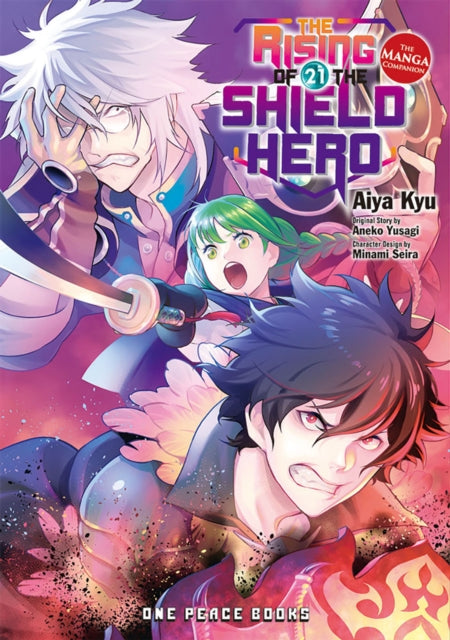 Book cover of: Rising of the Shield Hero Volume 21: The Manga Companion. By: Aiya Kyu