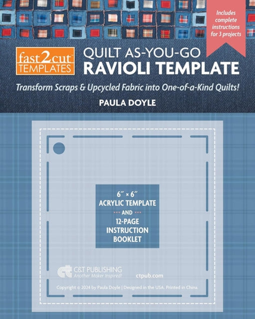 Book cover of: fast2cut Quilt As-You-Go Ravioli Template