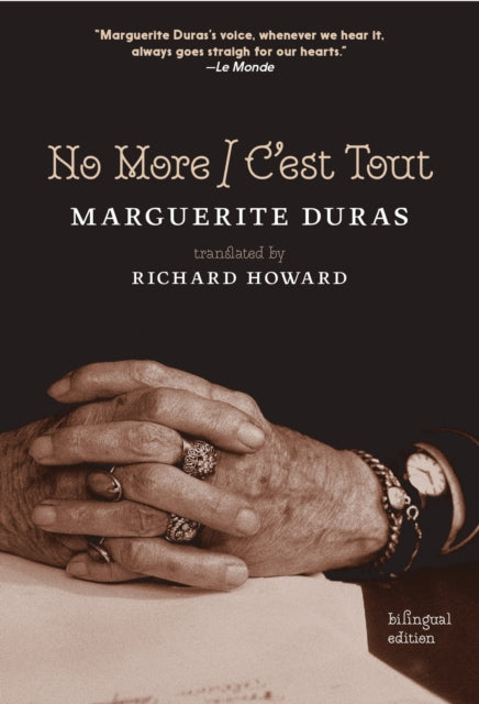 Book cover of: No More. By: Duras
