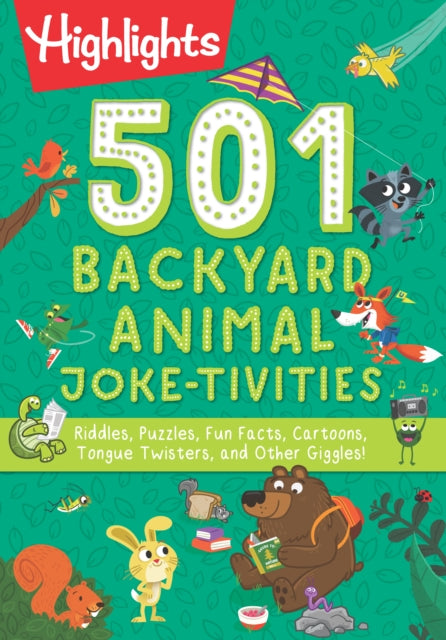 Book cover of: 501 Backyard Animal Joke-tivities. By: Highlights