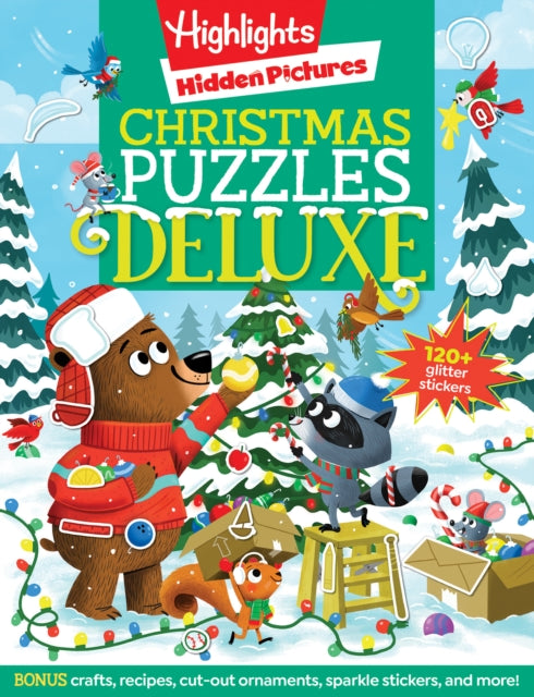 Book cover of: Christmas Puzzles Deluxe. By: Highlights