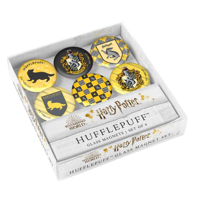 Book cover of: Harry Potter: Hufflepuff Glass Magnet Set
