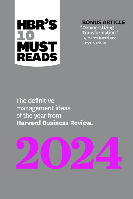 Book cover of: HBR's 10 Must Reads 2024. By: Harvard Business Review