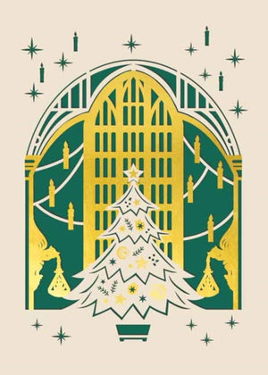 Harry Potter: The Great Hall Holiday Laser Die-Cut Card