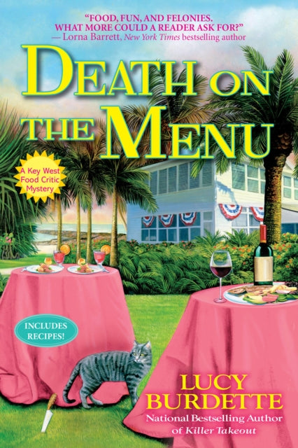 Book cover of: Death on the Menu. By: Lucy Burdette