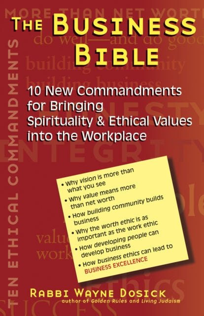 Book cover of: Business Bible. By: Wayne Dosick
