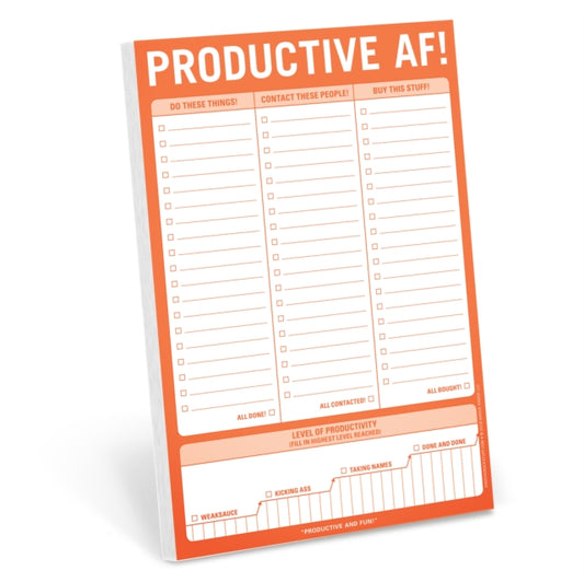 Book cover of: Knock Knock Productive AF! Pad. By: Knock Knock