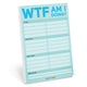 Book cover of: Knock Knock WTF Am I Doing? Pad (Pastel Edition)