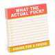 Book cover of: Knock Knock Actual Fuck Sticky Notes (4 x 4-inches)