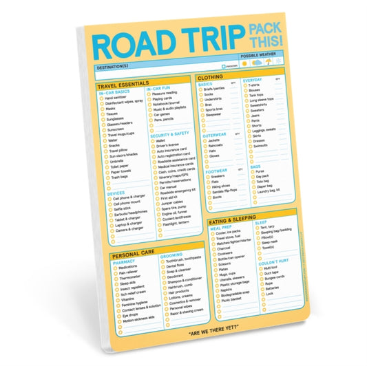 Book cover of: Knock Knock Road Trip Classic Pad (Pastel Version). By: Knock Knock Knock