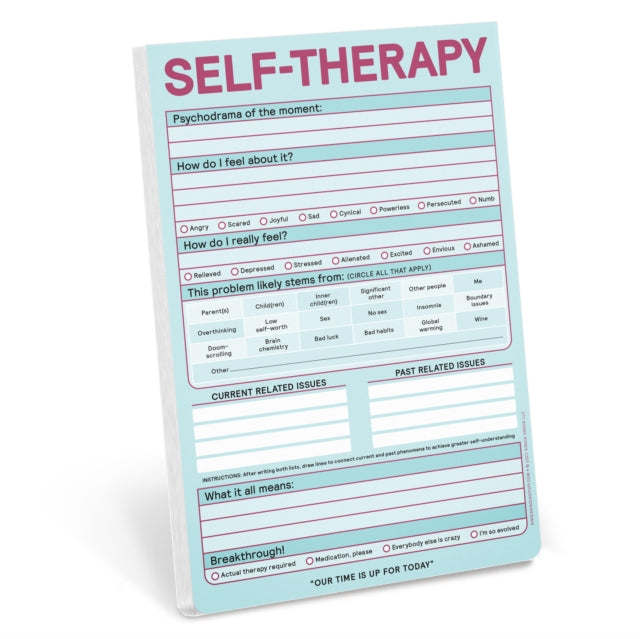 Book cover of: Knock Knock Self-Therapy Pad (Pastel Version). By: Knock Knock Knock
