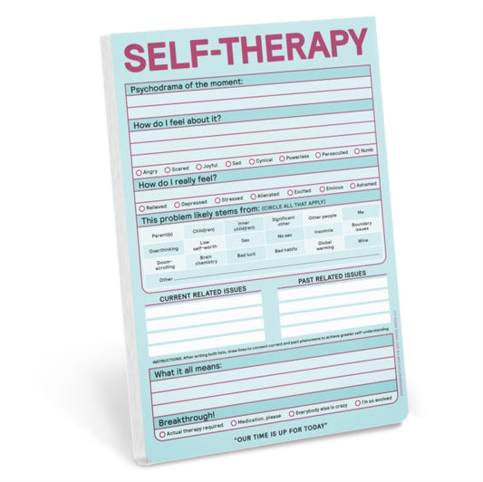 Book cover of: Knock Knock Self-Therapy Pad (Pastel Version). By: Knock Knock Knock