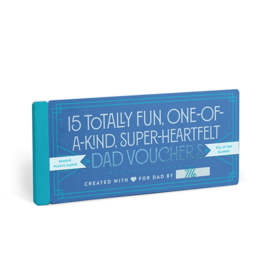 Book cover of: Knock Knock Fill in the Love Dad Vouchers, Booklet of 15 Dad Coupons. By: Knock Knock Knock