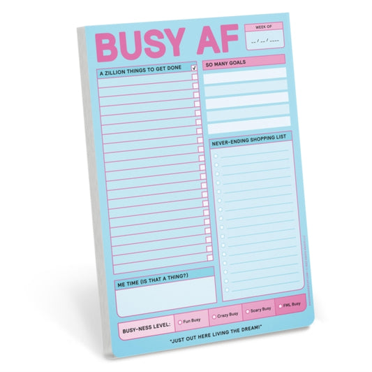 Book cover of: Knock Knock Busy AF Pad. By: Knock Knock Knock