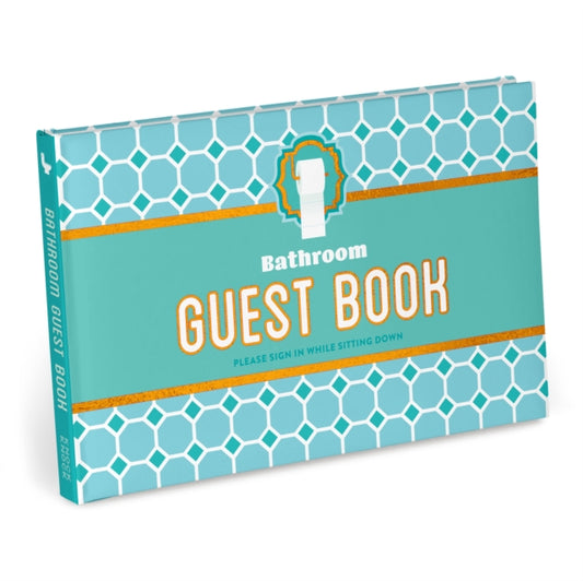 Book cover of: Knock Knock Bathroom Guestbook (Second Edition). By: Knock Knock Knock