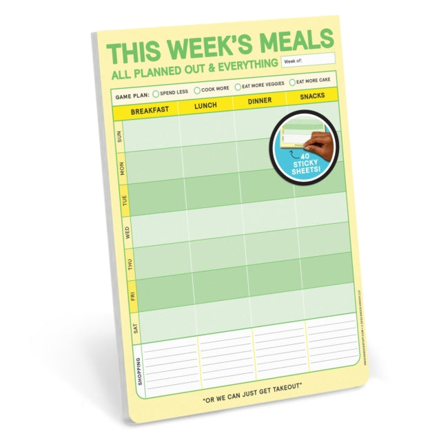 Book cover of: Knock Knock This Week's Meals Big & Sticky Notepads
