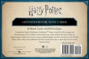 Harry Potter: Gryffindor Foil Note Cards