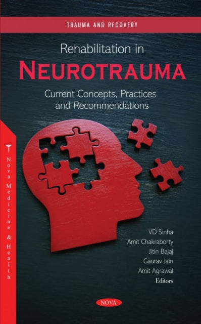 Book cover of: Rehabilitation in Neurotrauma: Current Concepts, Practices and Recommendations. By: V. D. Sinha