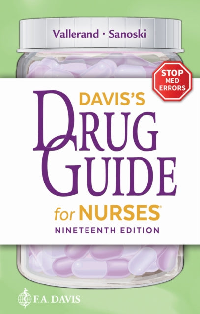 Book cover of: Davis's Drug Guide for Nurses. By: April Hazard Vallerand