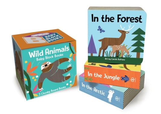 Book cover of: Baby Block Books: Wild Animals. By: Carole Aufranc