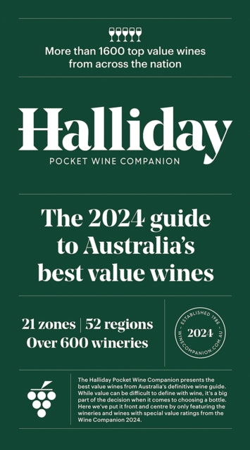 Book cover of: Halliday Pocket Wine Companion 2024