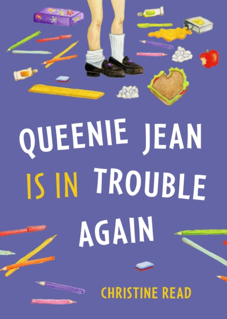 Book cover of: Queenie Jean Is in Trouble Again. By: Christine Read