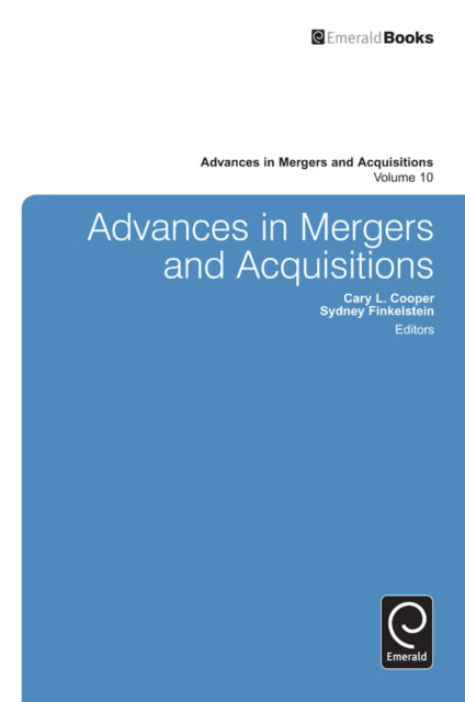 Book cover of: Advances in Mergers and Acquisitions. By: Cary L. Cooper
