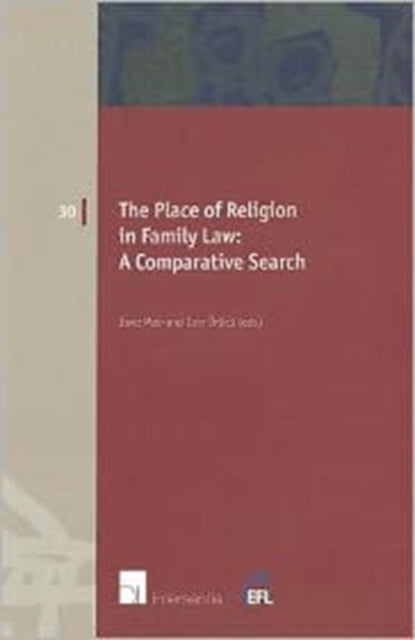 Book cover of: Place of Religion in Family Law: A Comparative Search. By: Jane Mair