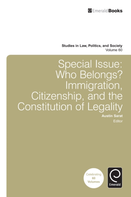 Book cover of: Special Issue: Who Belongs?. By: Austin Sarat