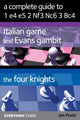 Book cover of: Complete Guide to 1 e4 e5 2 Nf3 Nc6 3 Bc4. By: Jan Pinski