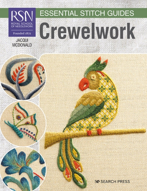 Book cover of: RSN Essential Stitch Guides: Crewelwork. By: J. McDonald
