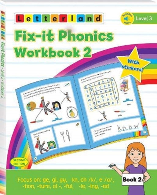 Book cover of: Fix-it Phonics - Level 3 - Workbook 2 (2nd Edition)