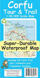 Book cover of: Corfu Tour & Trail Super-Durable Map