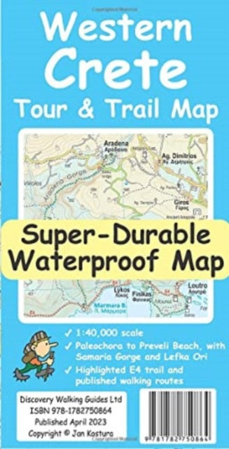 Book cover of: Western Crete Tour & Trail Super-Durable Map