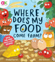 Book cover of: Where Does My Food Come From?. By: Annabel Karmel
