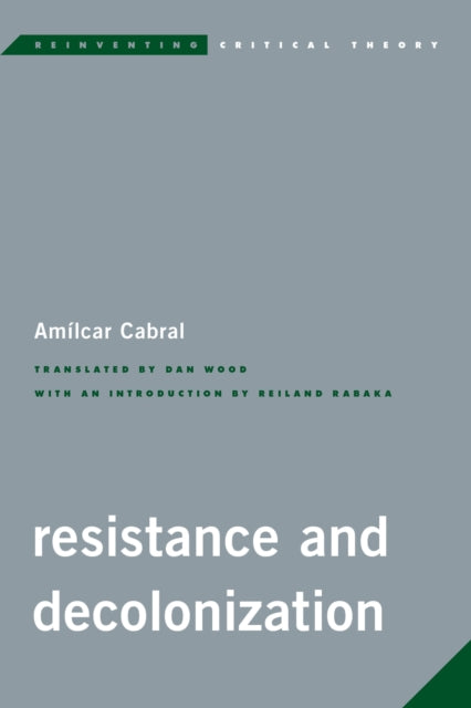 Book cover of: Resistance and Decolonization. By: Amílcar Cabral