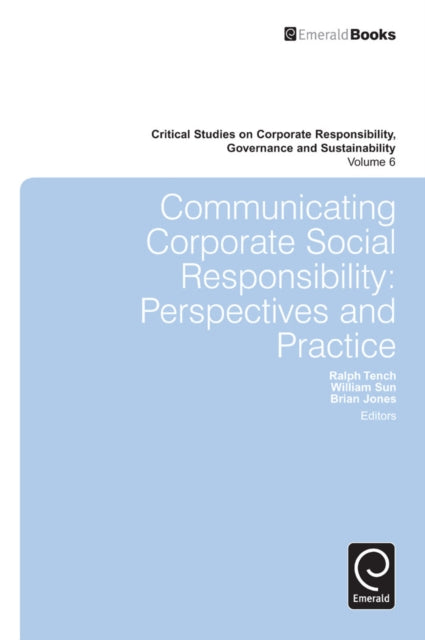 Book cover of: Communicating Corporate Social Responsibility. By: Jones, Brian, 3rd