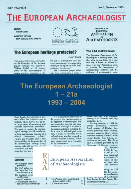 Book cover of: European Archaeologist: 1 – 21a. By: Henry Cleere