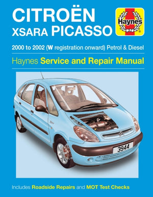 Citroen Xsara Picasso bensiin ja diisel (00 - 02) Haynesi remondikäsiraamat