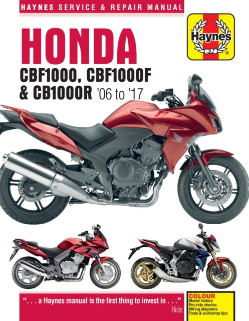 Book cover of: Honda CBF1000 & CB1000R ('06 To '16). By: Matthew Coombs
