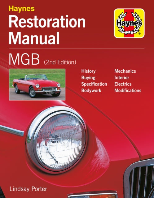 Book cover of: MGB Restoration Manual. By: Lindsay Porter