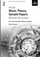 Book cover of: More Music Theory Sample Papers Model Answers, ABRSM Grade 2