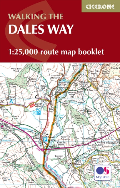 Book cover of: Dales Way Map Booklet. By: Terry Marsh