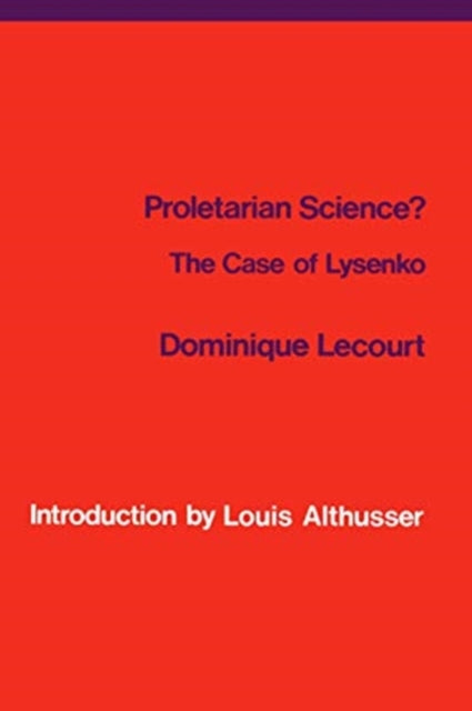 Book cover of: Proletarian Science?